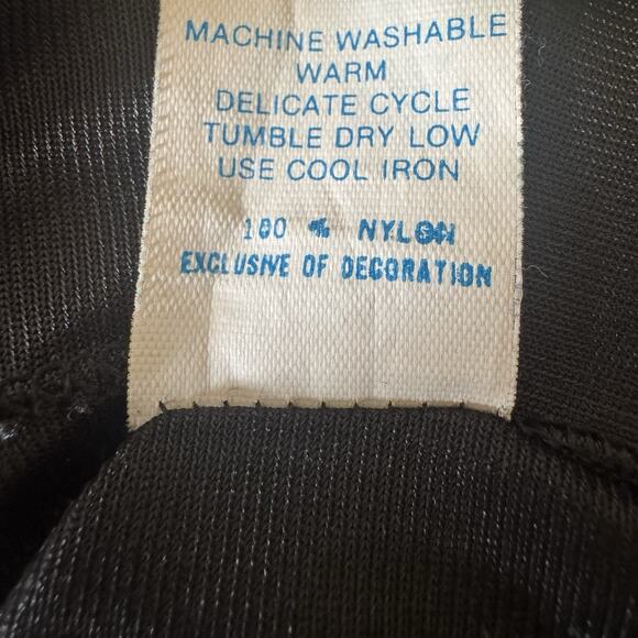 VTG Cami Ladies 36 Baby Doll Black Lace Straps Coquette Feminine Romantic USA - Picture 11 of 12